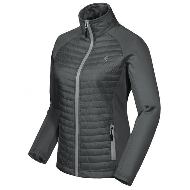 Lightweight Fleece Lined Hiking Jacket with Post-Consumer Synthetic Insulation Purple L Little Donkey Andy Womens Puffer Jacket Lightweight Fleece Lined Hiking Jacket with Post-Consumer Synthetic Insulation Purple L Little Donkey Andy Womens Puffer Jacket
